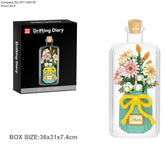 Color box bottle bouquet 3 building blocks 1178PCS